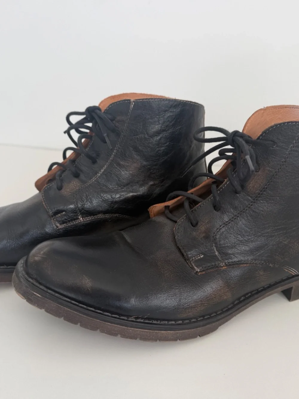 Mens Bed Stu Bradley Plain RoundT oe Boot Black Rustic, Size 11.5, Rarely Worn